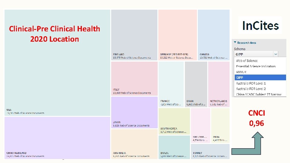 Clinical-Pre Clinical Health 2020 Location CNCI 0, 96 