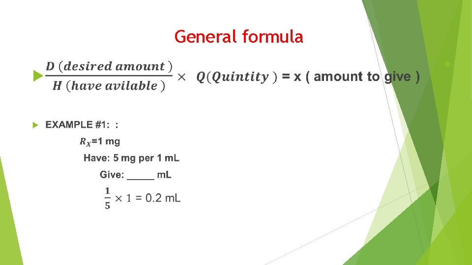 General formula 