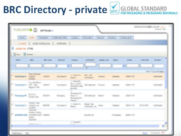 BRC Directory - private 