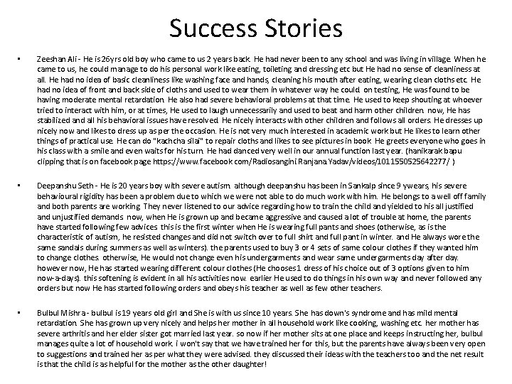 Success Stories • Zeeshan Ali - He is 26 yrs old boy who came