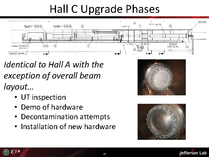 Hall C Upgrade Phases Identical to Hall A with the exception of overall beam