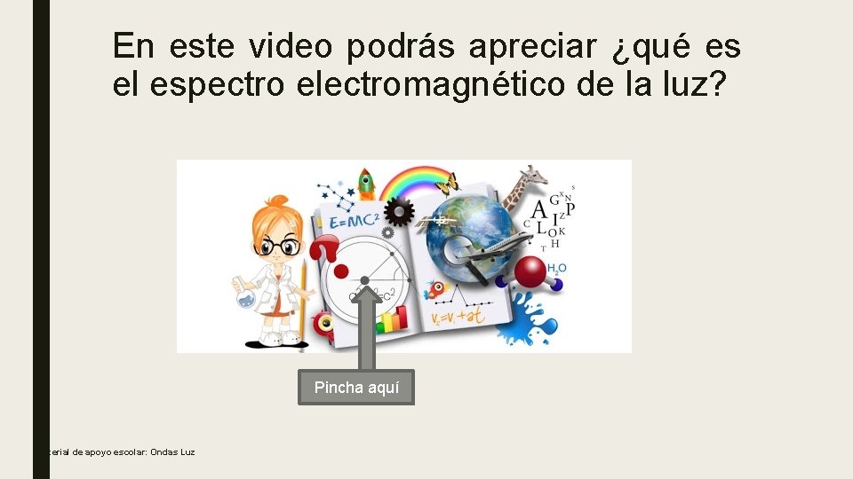 En este video podrás apreciar ¿qué es el espectro electromagnético de la luz? Pincha