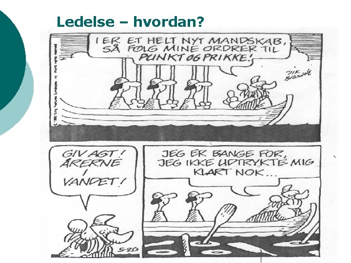 Ledelse – hvordan? 21 