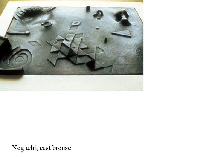 Noguchi, cast bronze 