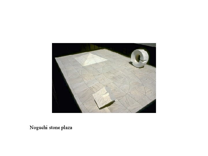 Noguchi stone plaza 