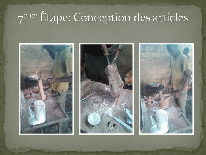 7ème Étape: Conception des articles 