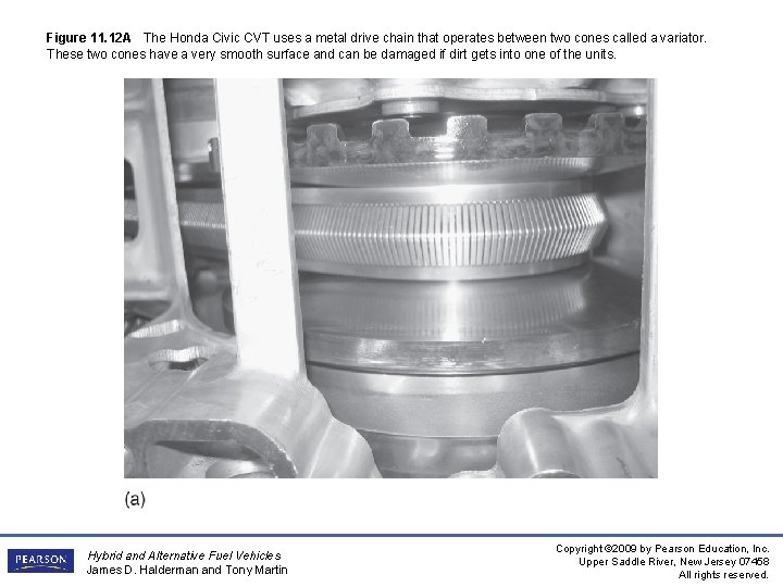 Figure 11. 12 A The Honda Civic CVT uses a metal drive chain that