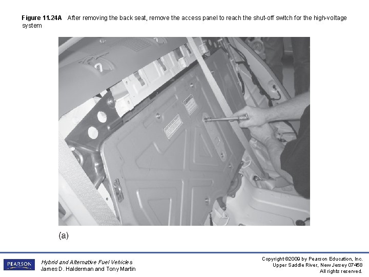 Figure 11. 24 A After removing the back seat, remove the access panel to