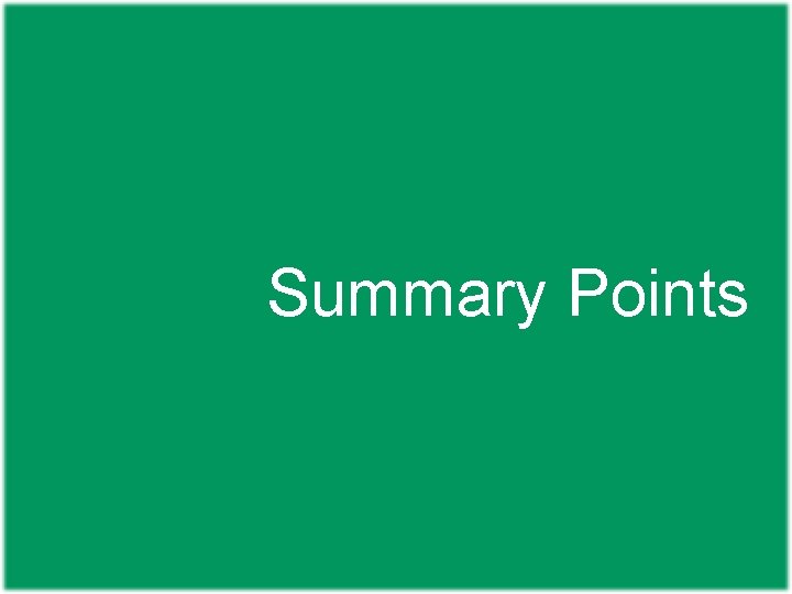 Summary Points 