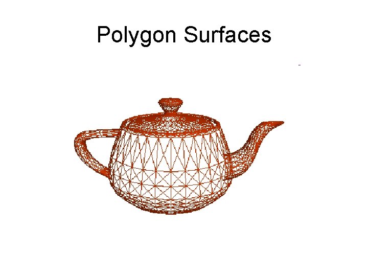 Polygon Surfaces 