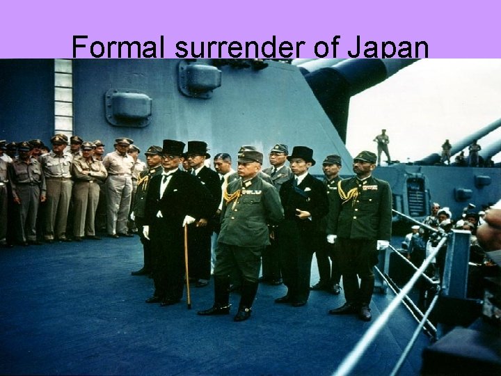 Formal surrender of Japan 