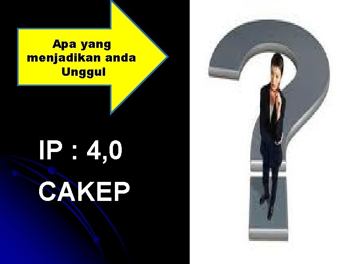 Apa yang menjadikan anda Unggul IP : 4, 0 CAKEP 