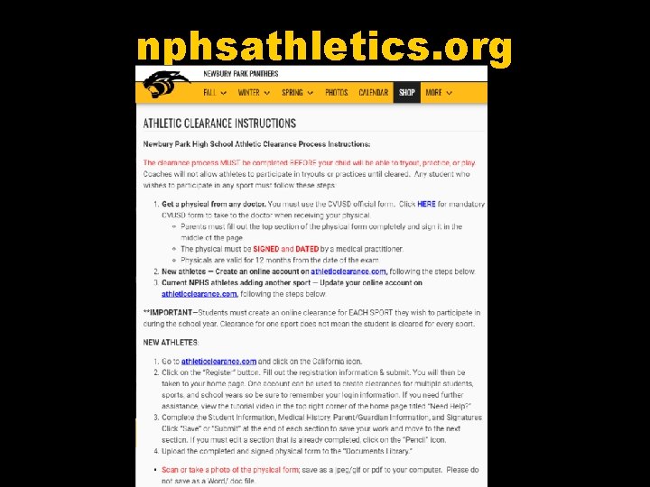 nphsathletics. org 