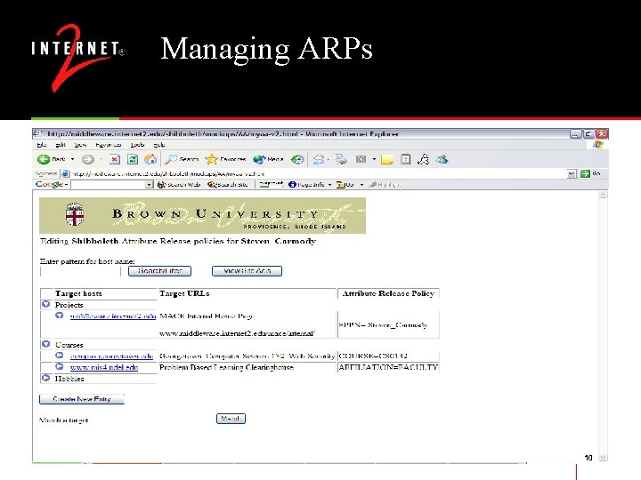 Managing ARPs 10 