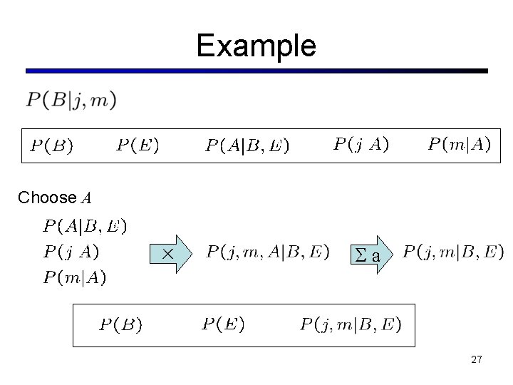 Example Choose A Σa 27 