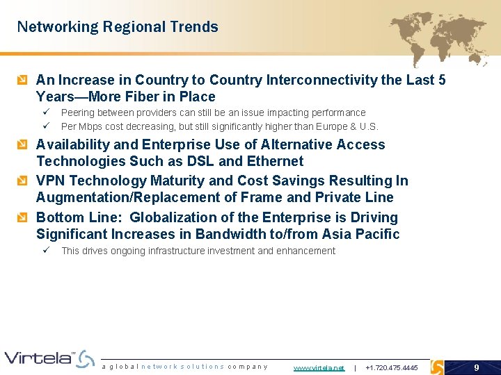 Networking Regional Trends An Increase in Country to Country Interconnectivity the Last 5 Years—More