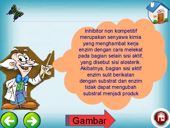 Inhibitor non kompetitif merupakan senyawa kimia yang menghambat kerja enzim dengan cara melekat pada