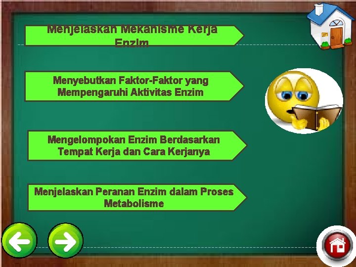 Menjelaskan Mekanisme Kerja Enzim Menyebutkan Faktor-Faktor yang Mempengaruhi Aktivitas Enzim Mengelompokan Enzim Berdasarkan Tempat