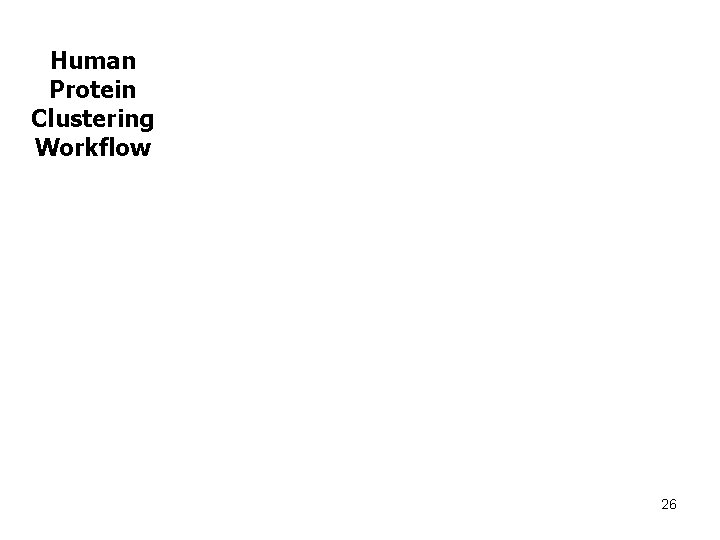 Human Protein Clustering Workflow 26 