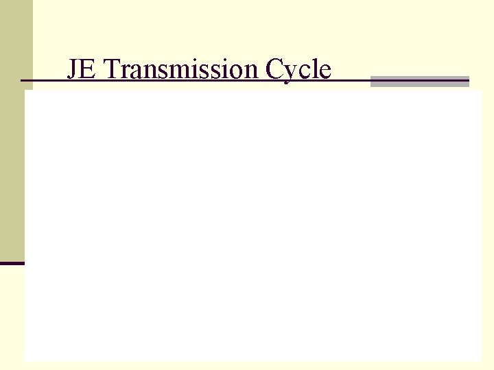 JE Transmission Cycle 
