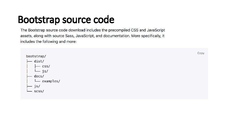 Bootstrap source code 