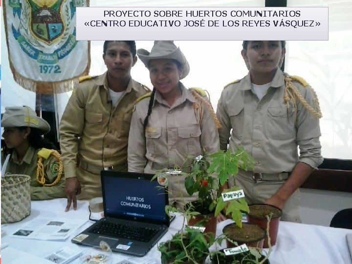 PROYECTO SOBRE HUERTOS COMUNITARIOS «CENTRO EDUCATIVO JOSÉ DE LOS REYES VÁSQUEZ» 
