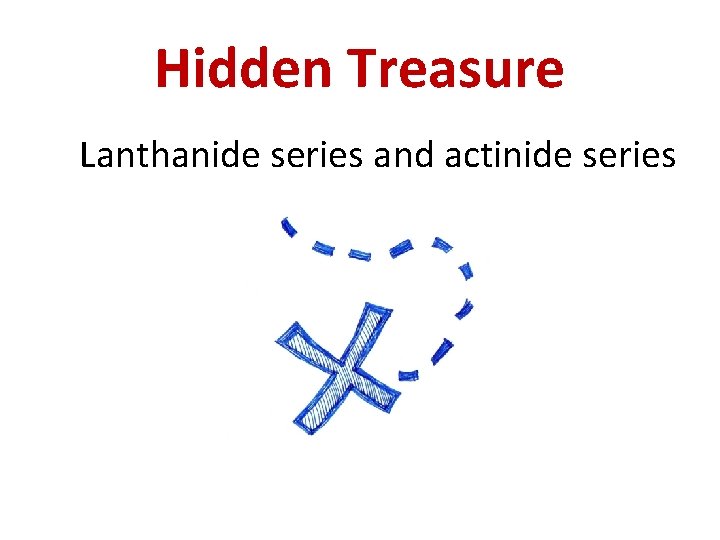 Hidden Treasure Lanthanide series and actinide series 