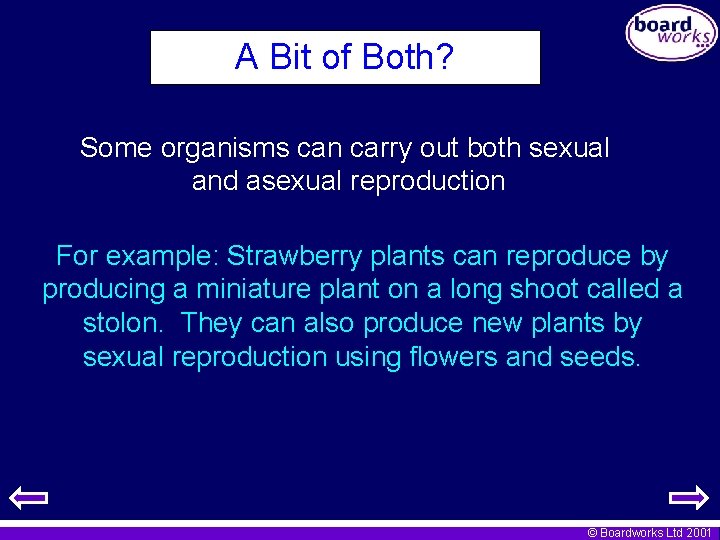 A Bit of Both? Some organisms can carry out both sexual and asexual reproduction