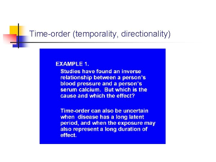 Time-order (temporality, directionality) 