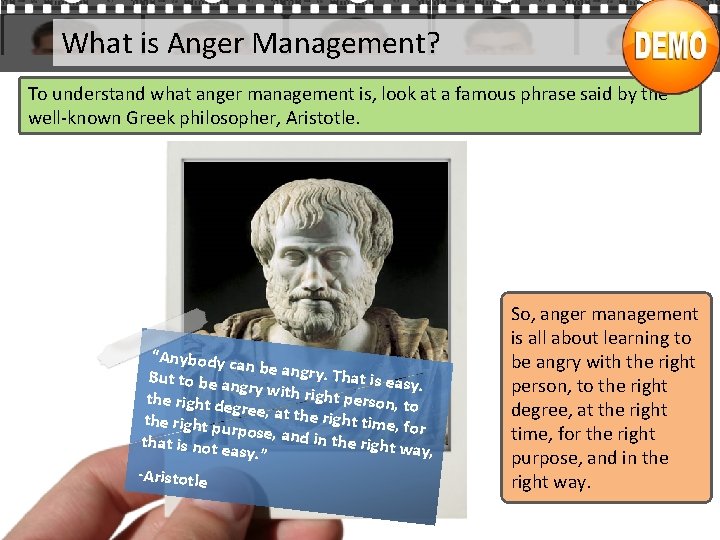 What is Anger Management? To understand what anger management is, look at a famous