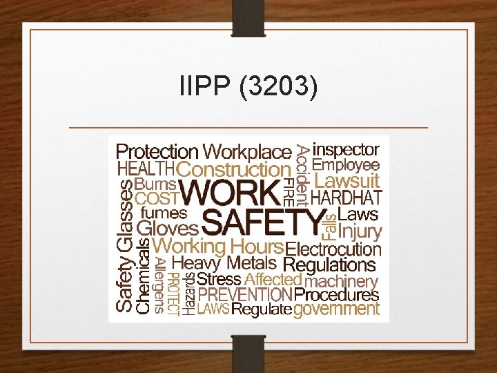 IIPP (3203) 