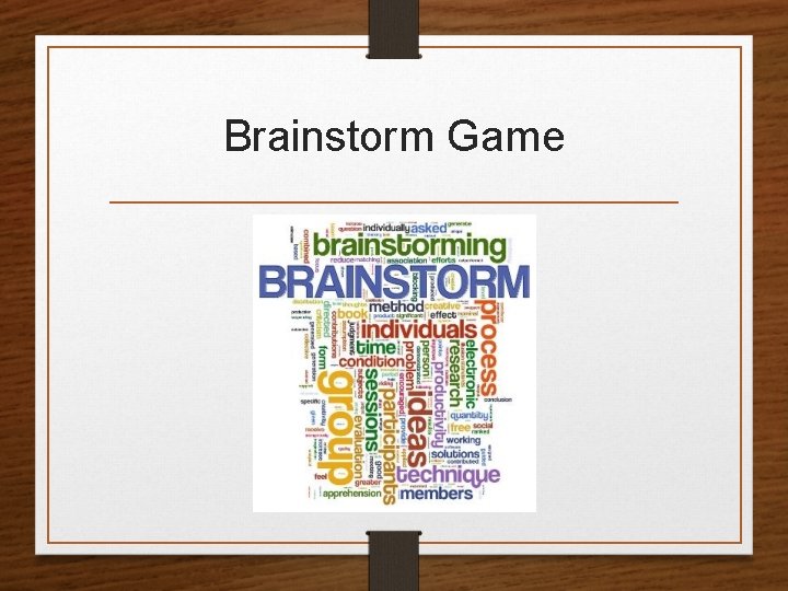 Brainstorm Game 