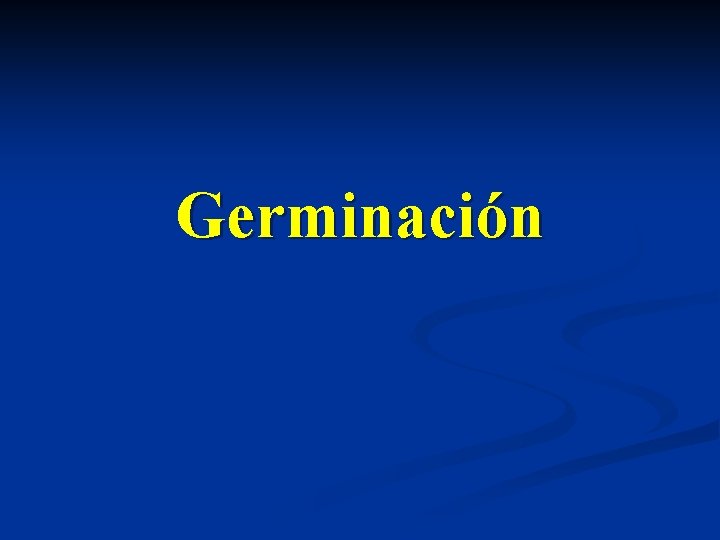 Germinación 