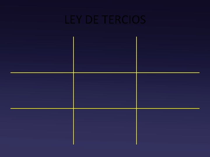 LEY DE TERCIOS 