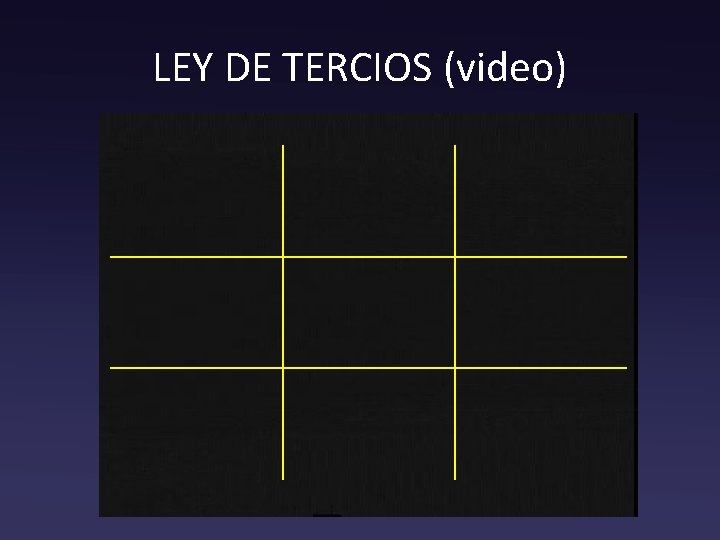 LEY DE TERCIOS (video) 