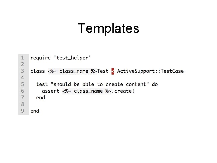 Templates 