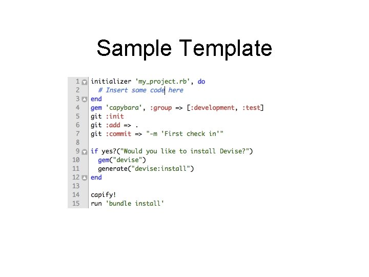 Sample Template 