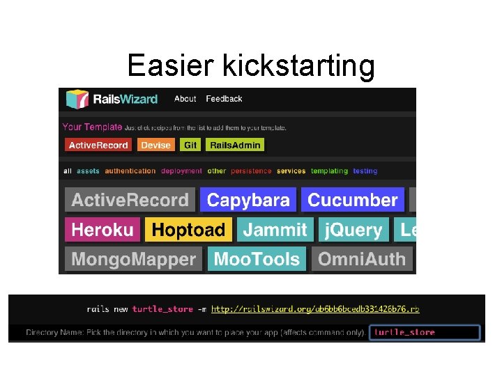 Easier kickstarting 
