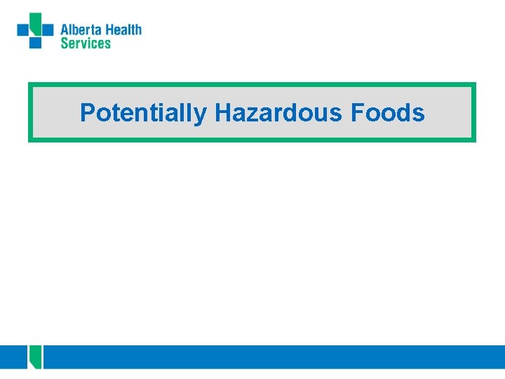 Potentially Hazardous Foods 