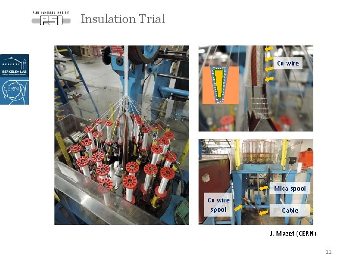 Insulation Trial x xx x x x x xx Cu wire Mica spool Cu