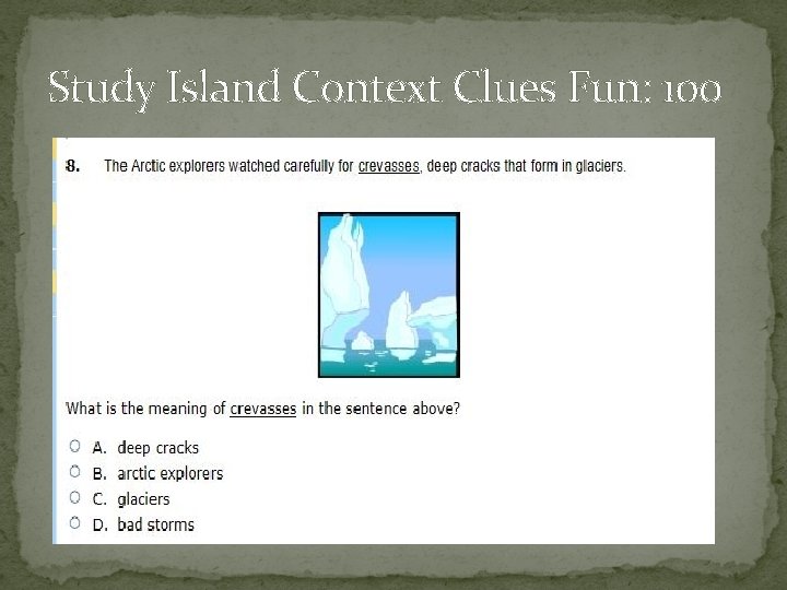 Study Island Context Clues Fun: 100 