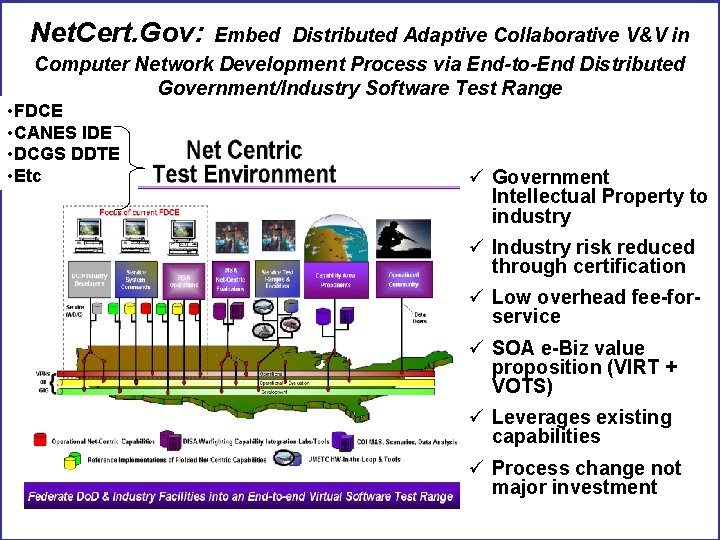 Net. Cert. Gov: Embed Distributed Adaptive Collaborative V&V in Computer Network Development Process via