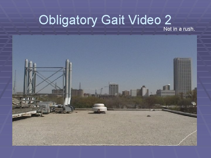 Obligatory Gait Video 2 Not in a rush. 