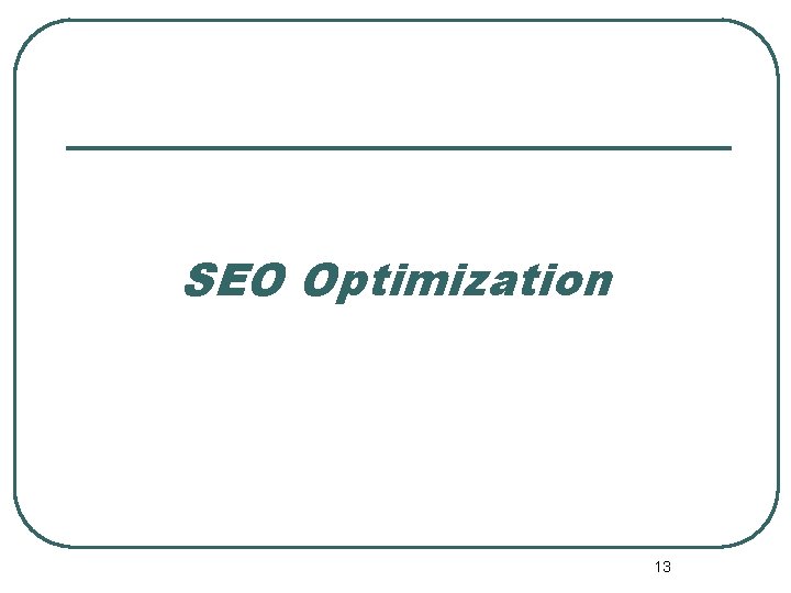 SEO Optimization 13 