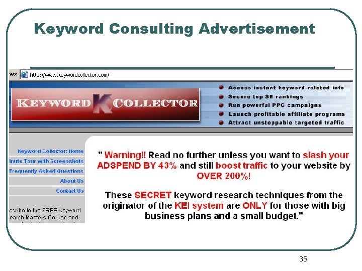 Keyword Consulting Advertisement 35 