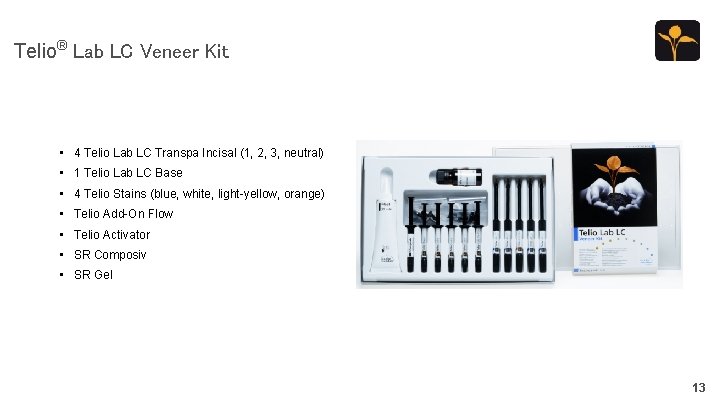 Telio® Lab LC Veneer Kit • 4 Telio Lab LC Transpa Incisal (1, 2,