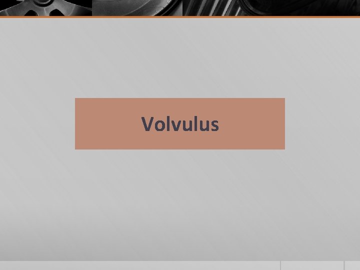 Volvulus 