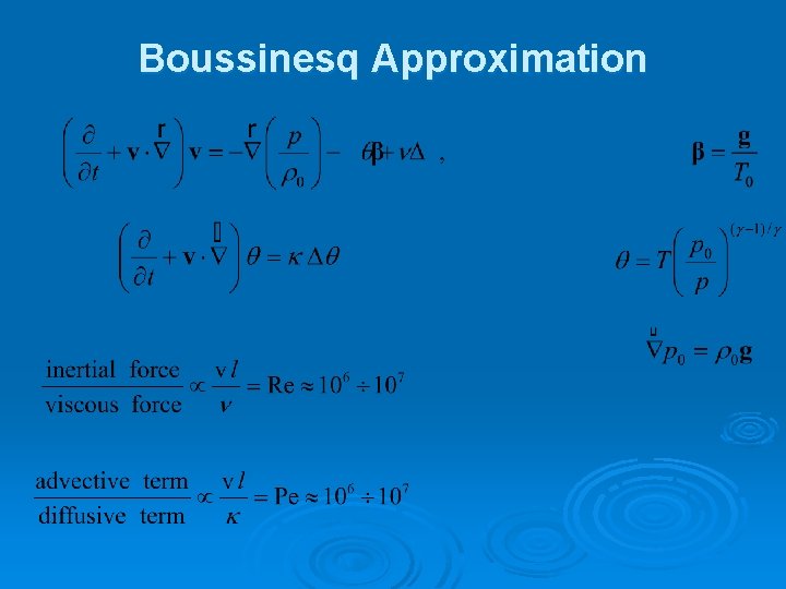 Boussinesq Approximation 