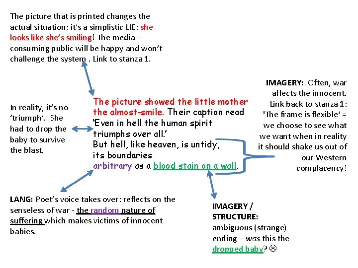 The picture that is printed changes the actual situation; it’s a simplistic LIE: she The picture that is printed changes the actual situation; it’s a simplistic LIE: she
