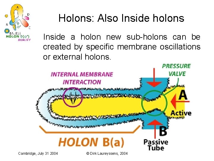 Holons: Also Inside holons Inside a holon new sub-holons can be created by specific